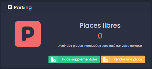 Cliquer pour agrandir Achat de places de parking